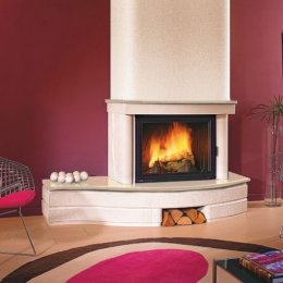 Каминная облицовка Supra Concerto 180, Edelrok + Crema Marfil, левая